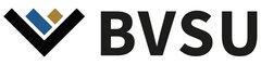 BVSU logo with stylised ‘V’ in black, blue and gold next to the bold black letters ‘BVSU’.
