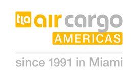 The air cargo AMERICAS logo in yellow and grey lettering with the addition of “since 1991 in Miami” in grey lettering underneath.