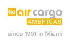 The air cargo AMERICAS logo in yellow and grey lettering with the addition of “since 1991 in Miami” in grey lettering underneath.