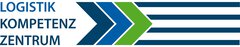 Logo mit dem Text „Logistik Kompetenz Zentrum“ und blauen und grünen Pfeilen nach rechts.