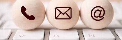 phone, mail, web