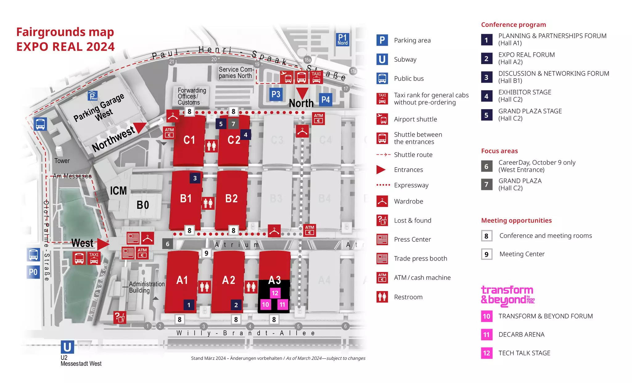 Fairgrounds map of EXPO REAL 2024