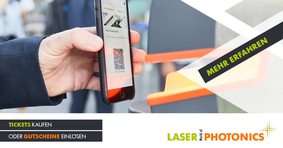 Tickets kaufen » Gutschein einlösen Laser World of Photonics