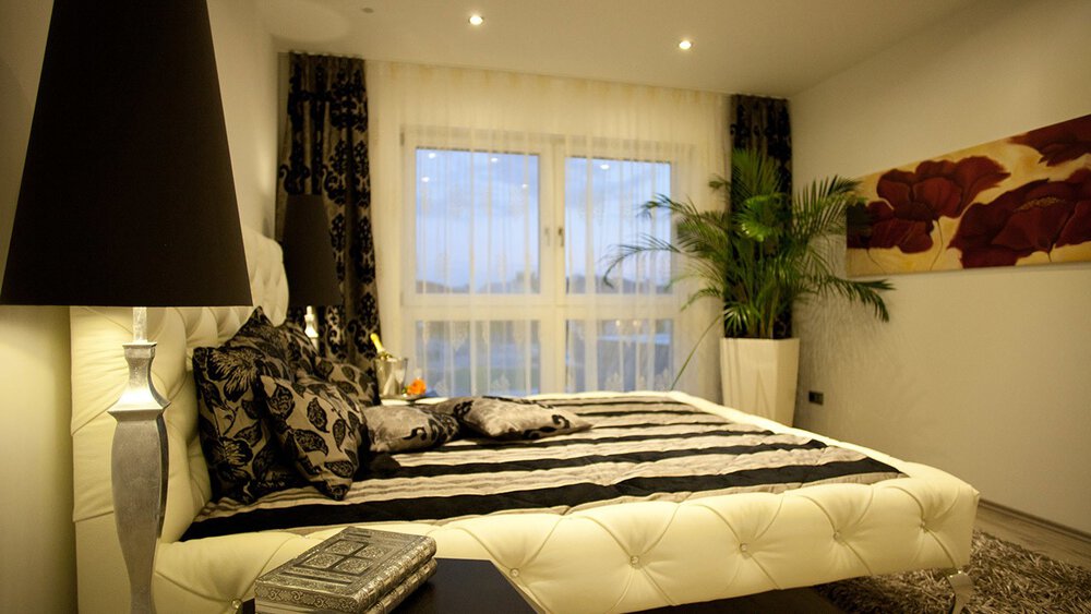 Schlafzimmer Musterhaus von ELK Haus GmbH