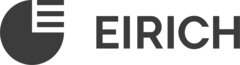 Logo with black semicircle and three horizontal bars on the left and the word 