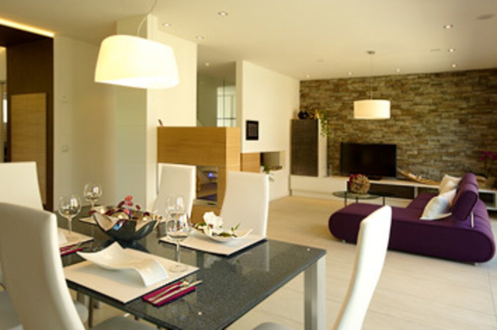 Wohnzimmer Musterhaus FischerHaus GmbH & Co. KG 