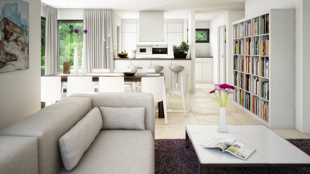 Wohnzimmer Musterhaus Bien-Zenker GmbH 