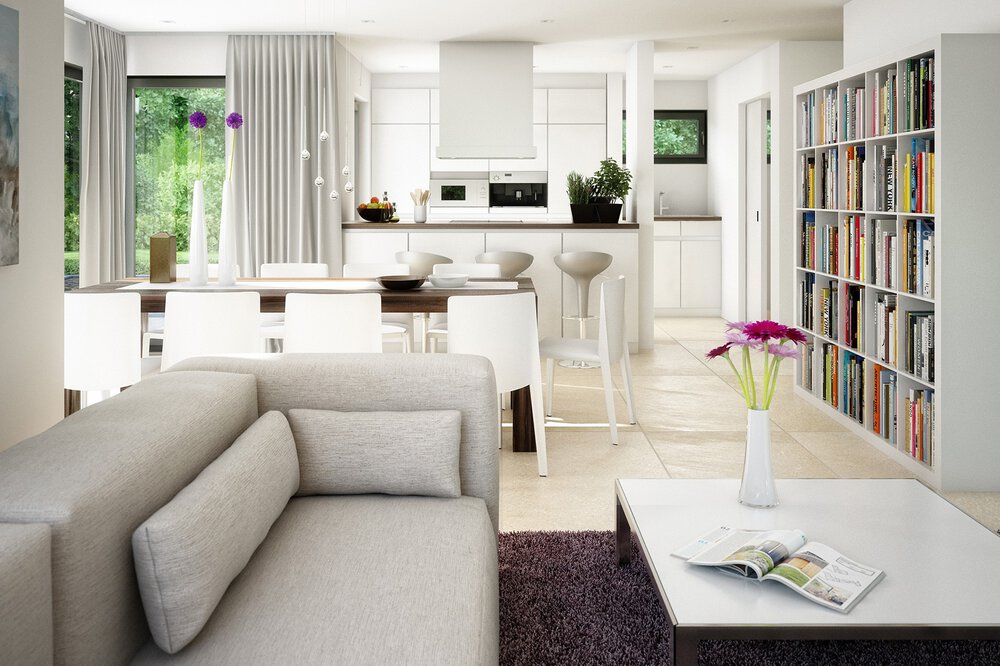 Wohnzimmer Musterhaus Bien-Zenker GmbH 