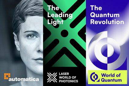 Symbolbild für die parallel stattfindenden Messen World of Quantum, Laser World of Photonics und automatica