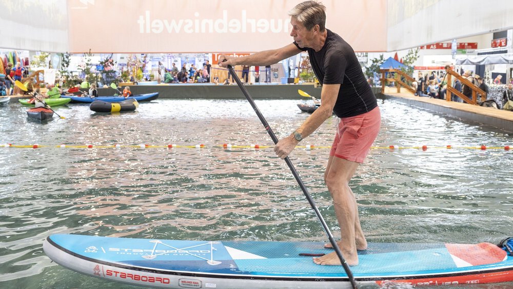 Wasserbecken für SUP und Kanu