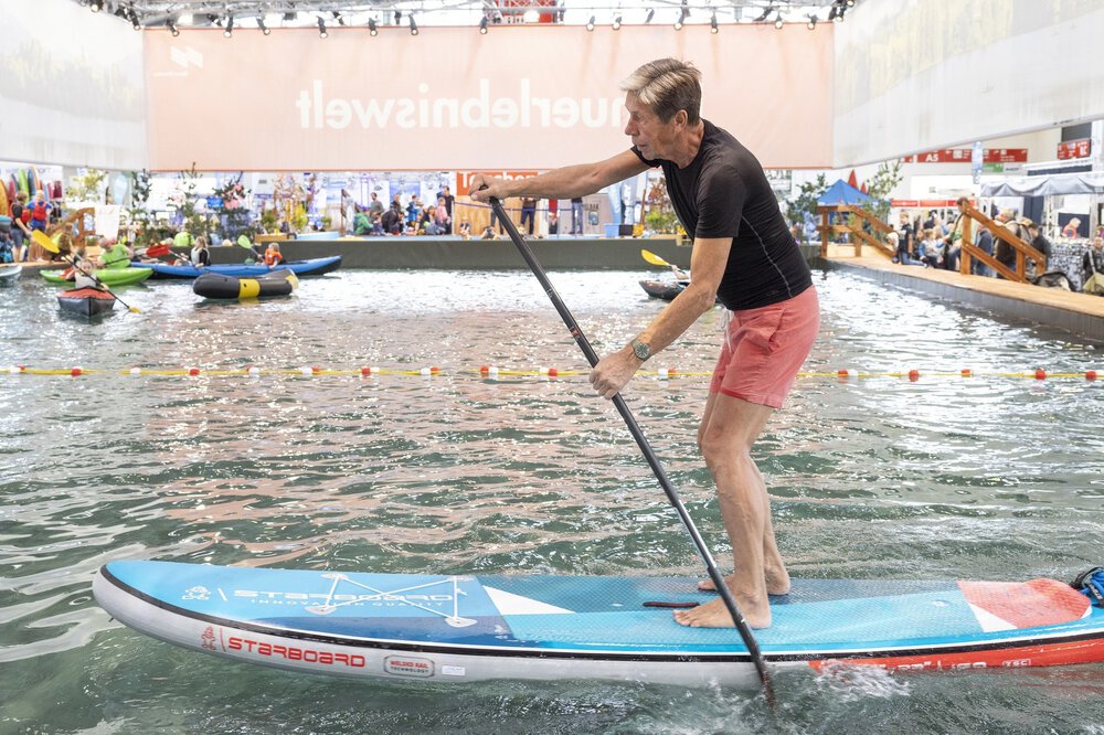 Wasserbecken für SUP und Kanu
