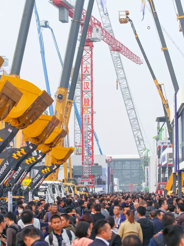 View to the open-air area of bauma CHINA