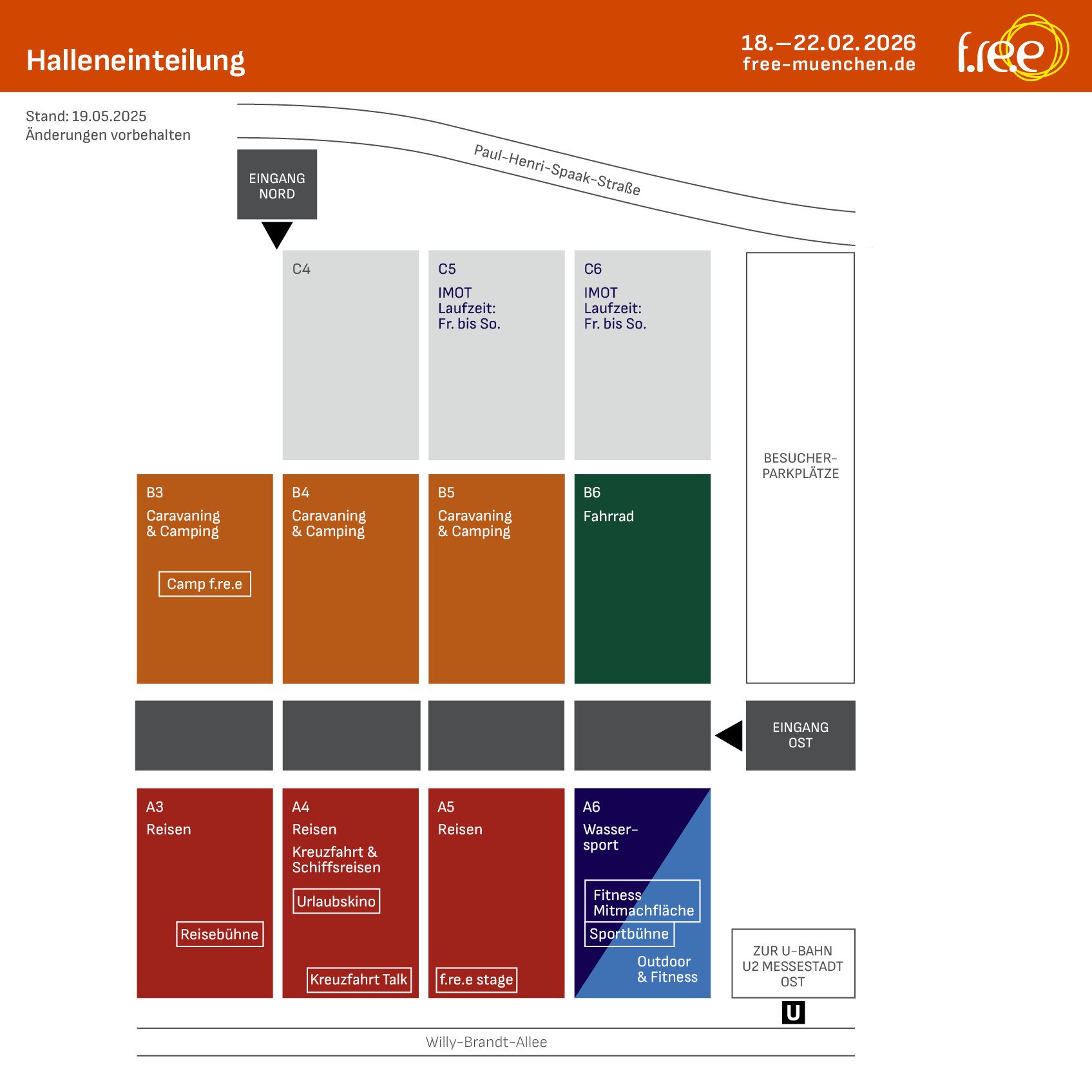 Hallenplan f.re.e 2026