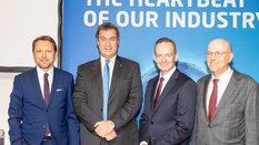 Mr Rummel, Mr Söder, Mr Wissing and Mr Pfeiffer visit bauma.