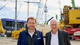 Die CEO-Doppelspitze blickt erwartungsvoll auf die bauma 2022