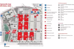 Fairgrounds map of EXPO REAL 2024