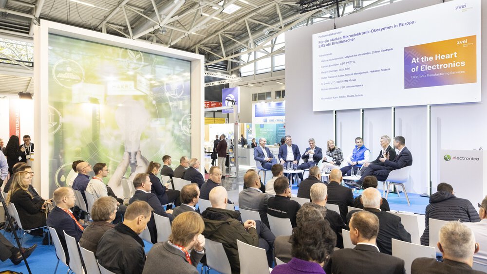 Current industry topics were discussed in the electronica forums.