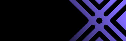 Schwarzer Hintergrund mit grafischen Elementen des Laser World of Photonics Logos in Purple auf der rechten Seite.