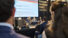 Photo from a presentation at a forum during EXPO REAL.