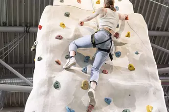 Climbing tower for outdoor fans