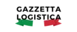 Text ‘Gazzetta Logistica’ with green and red arrow bands below.