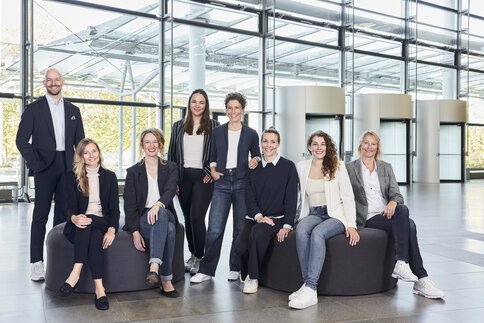 The picture shows the location sales team at Messe München.