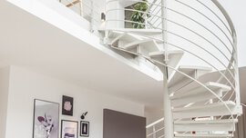 Treppe Musterhaus Aumer Massivhaus 