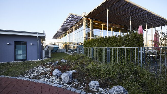 Der Technologiepavillon des Bauzentrum Poing