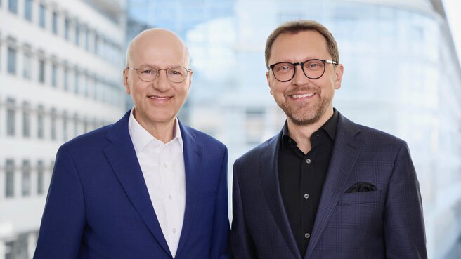 CEOs of Messe München: Dr. Reinhard Pfeiffer & Stefan Rummel