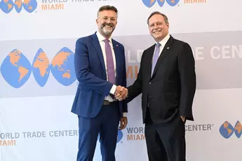 Dr. Robert Schönberger, Global Industry Lead, Messe München I Ivan Barrios, President & CEO, World Trade Center Miami