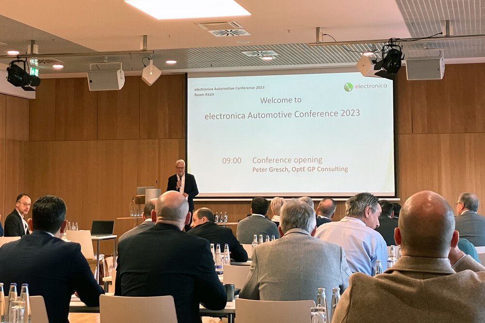 Experts from the electronics industry discussed trends and challenges in the entire supply chain in the automotive segment at the electronica Automotive Conference 2023.