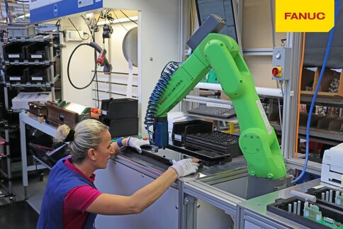 Fanuc nutzt bei seinen CR-Modellen seine Standardindustrieroboter.