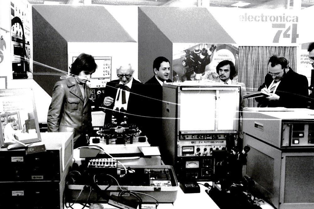 Stand auf der electronica 1974