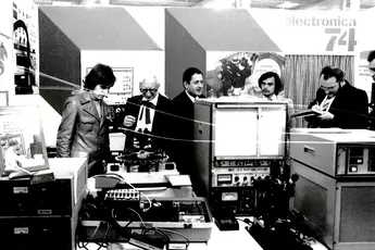 Booth at electronica 1974