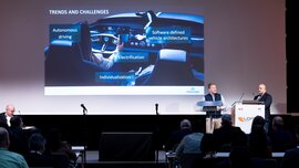 Presentation on trends and challenges such as autonomous driving and electrification on LOPEC stage