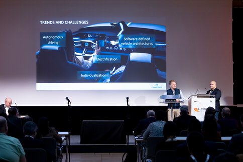 Presentation on trends and challenges such as autonomous driving and electrification on LOPEC stage