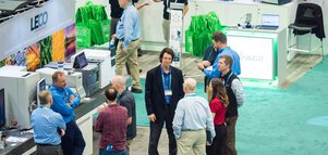 Exhibition stands at the trade fair