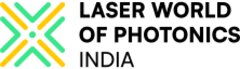 Logo of Laser World of Photonics India, with a stylized turquoise-yellow X with a dot in the middle.