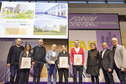 Gruppenbild der Preisträger des Balthasar Neumann Preises für Architektur