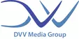 Logo of the DVV Media Group with blue stylised letters and text.