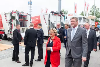 German Federal Environmental Minister Svenja Schulze and Bavarian Minister of State Dr. Marcel Huber