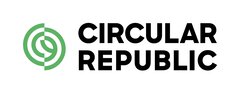 Logo with green circle design, followed by CIRCULAR REPUBLIC in bold black letters.