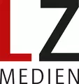 Logo with large red ‘L’ and black “Z” above the word ‘MEDIEN’ in black lettering.