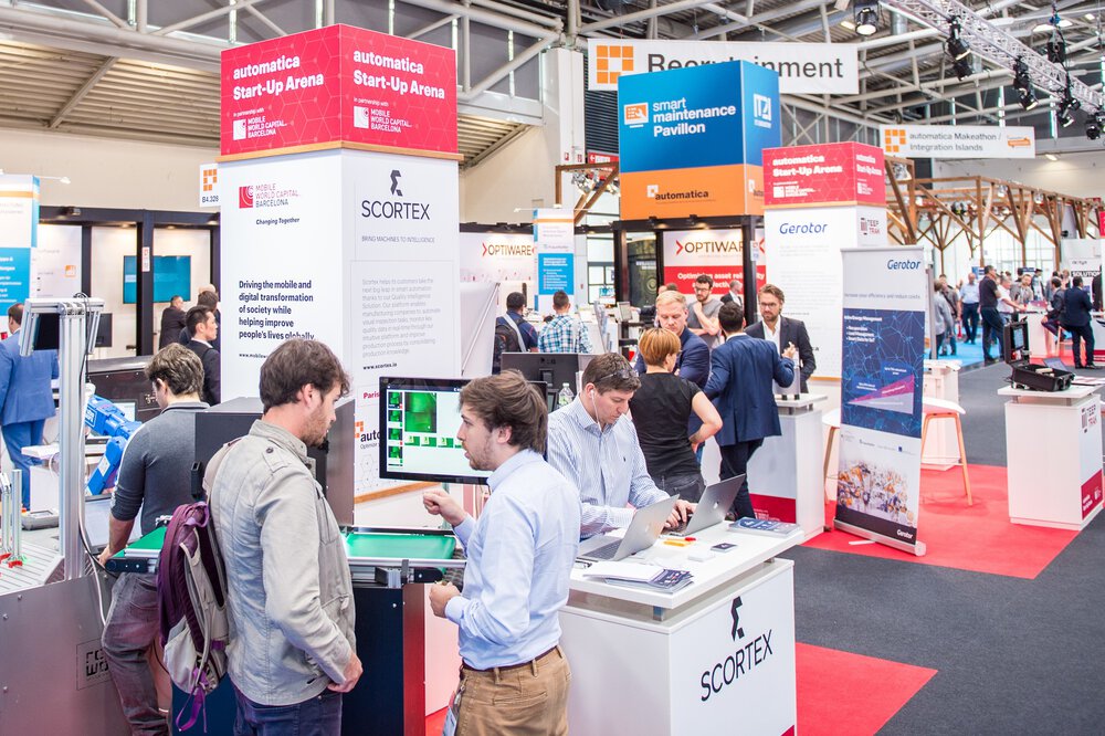Die automatica 2022 bietet eine Start-up Arena mit 44 Teilnehmern