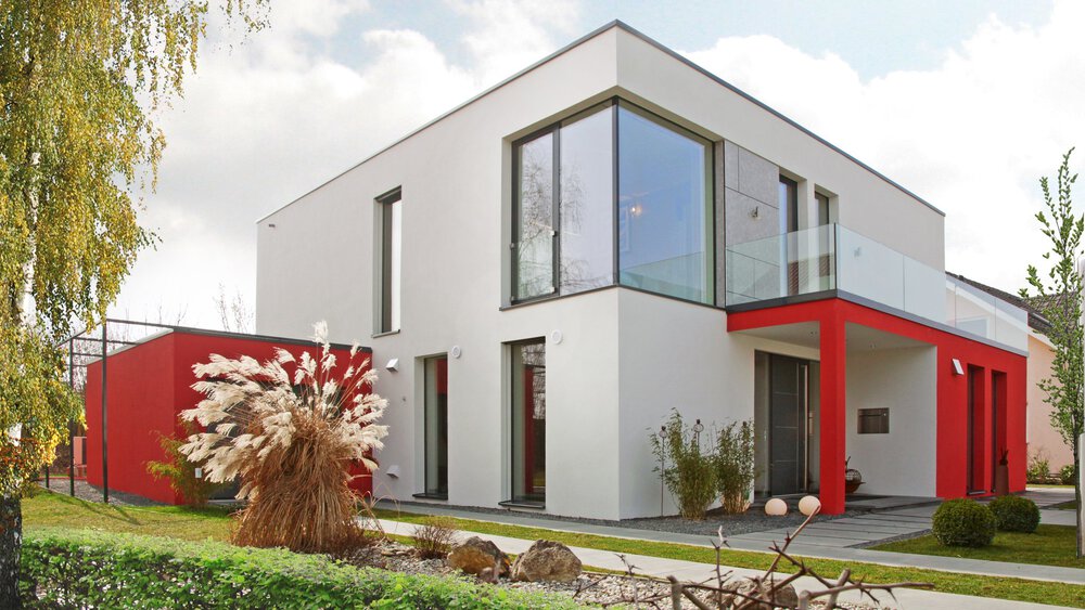 Außenansicht Musterhaus von Rötzer-Ziegel-Element-Haus GmbH