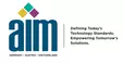 AIM logo with colourful design, the text reads: ‘Defining Today’s Technology Standards; Empowering Tomorrow’s Solutions’.