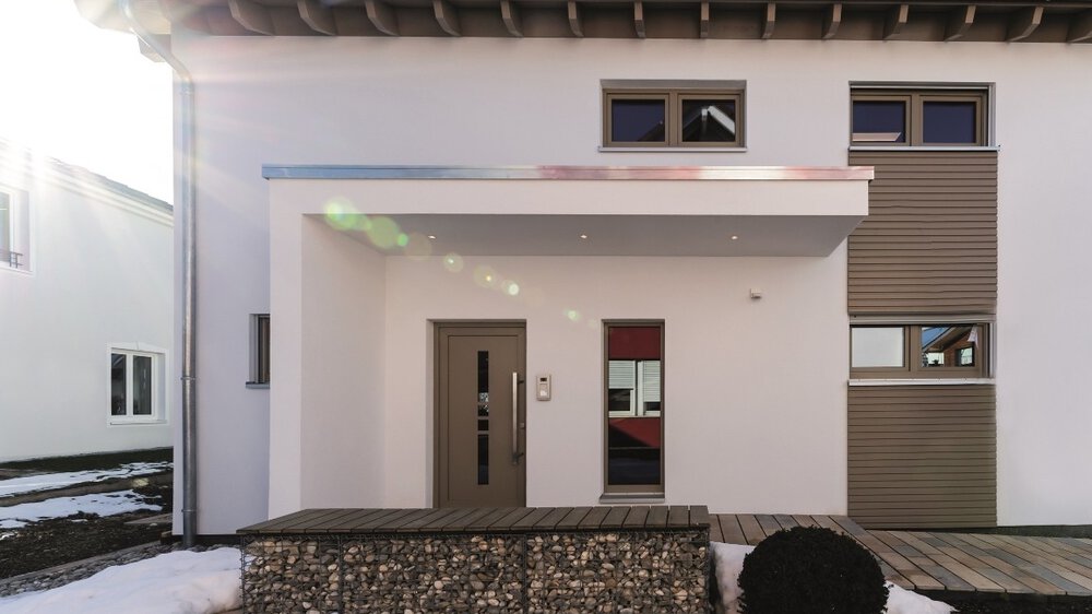 Eingang Musterhaus FingerHaus GmbH 