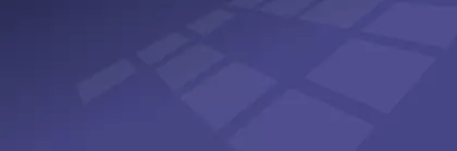 A background image in purple blue with rectangular light-coloured shadows that suggest a ‘p’.