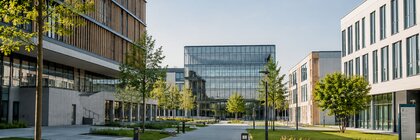 Modern university campus as an example of social infrastructure in Germany