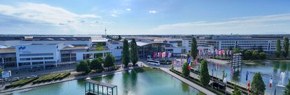 Eingang West Messe München von oben